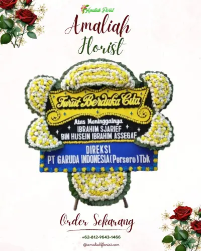 Papan Bunga Duka di Rumah Duka Karawaci