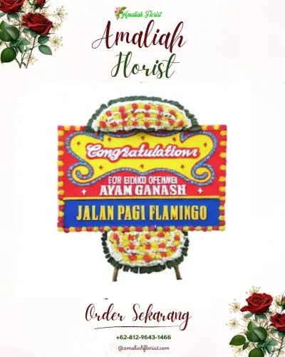 Bunga Papan Congratulation di Rumah Duka Karawaci